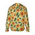 thumbnail image 2 of Picia Leaves Avocado Women's Men's UPF 50+ Sun Protection Hoodie Shirt Long Sleeve SPF Fishing Outdoor UV Hiking Lightweight Shirts-Medium, 2 of 9