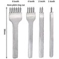 thumbnail image 3 of 4 Pcs Diy Leather Punch Tool Kit Leather Craft Punch Tool Kit, 3 of 4
