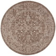 thumbnail image 6 of SAFAVIEH Courtyard Darin Traditional Indoor/Outdoor Area Rug, 5'3" x 7'7", Brown/Ivory, 6 of 11