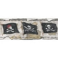 thumbnail image 3 of Dundee Deco Prepasted Wallpaper Border - Kids Pirate Brown, Black, Beige, 15 ft x 9 in, 3 of 3