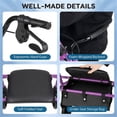 thumbnail image 3 of Hendoct 2-in-1 Rollator Walker with Seat (Purple), 8-Inch Large Wheels & Versatile Braking System, Adjustable Height, 3 of 10