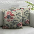 thumbnail image 3 of RUIYC Throw Pillow for Couch Sofa,Floral Chrry Blossom Orintal Ink Painting Branchs of Sakura Asian Hom Pillow, 3 of 5