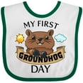 thumbnail image 3 of Inktastic My First Groundhog Day Cute Boys or Girls Baby Bib, 3 of 4