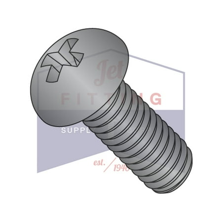 

8-32 x 3/8 Machine Screws | Phillips | Round Head | Steel | Black Zinc (Quantity: 10000)