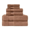 thumbnail image 2 of Superior Aria Turkish Cotton Solid Heavyweight 6-Piece Taupe Towel Set, 2 of 6