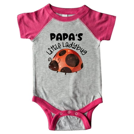

Inktastic Papa s Little Ladybug Gift Baby Boy or Baby Girl Bodysuit