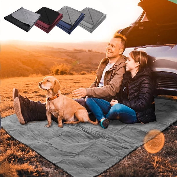 Manta para Acampar Al Aire Libre, Impermeable y Resistente Al Desgaste, Ligera y Portátil, Cálida y Cómoda, Ideal para Picnic y Playa, Multifacética, 200 X 145 Cm.