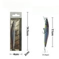 thumbnail image 5 of 2PC Fishing Lures Jigs Realistic 3D Printed Lure Bait Set realistic silhouette Fake Bait, 5 of 6