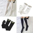 thumbnail image 3 of Calcetines hasta la Rodilla YONGSHENG Elásticos a Rayas para Mujer Estilo Kawaii, 3 of 4