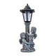 thumbnail image 1 of Estatua de ángel con Energía Solar, Regalo Decorativo, Hermosa Artesanía, Escultura de Resina Gris para Césped, Jardín, Patio Exterior., 1 of 9
