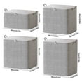 thumbnail image 4 of Spring Savings Clearance Items Home Deals! Zeceouar Clearance Items for Home Youfen Non-woven Zipper Storage Bag Moving Quilt Storage Basket Travel Large-capacity Clothing Storage Bag, 4 of 7
