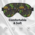 thumbnail image 3 of Xecao Carnival Mardi Gras3 for Soft Fluffy Sleeping Blindfold, Nap eye cover tailored for the utmost comfort for girls, women, kids, and adults., 3 of 7