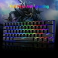 thumbnail image 5 of Lexontech Wired Gaming Keyboard 60% True Mechanical Keyboard Mini Portable 62 Keys 19 RGB Chroma LED Backlit Full Keys Anti-Ghosting for Gamers and Typists (Black/Red Switch), 5 of 8