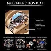 Poedagar Men Watch Luxury Business Quartz Watches Stainless Stain Strap Sport Chronograph Men's Wristwatch Waterproof Luminous - Quartz Wristwatches