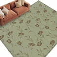 thumbnail image 2 of Sage Green Floral 5'x8' Area Rug for Living Room, Vintage Spring Botanical Flowers Washable Non-Slip Rugs for Bedroom Nursery Dining Room, StainResistant Low-Pile Kitchen Carpet Large Entryway Rugs, 2 of 9