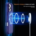 thumbnail image 5 of Xpression Phone Case For Apple iPhone 17 Pro Max Translucent Matte Finish, MagSafe Compatible, Built-in Ring Stand, Shockproof Protective Back Cover, Blue, 5 of 8