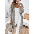 thumbnail image 2 of QWZNDZGR Women's Cardigan Sweaters Casual Lightweight Long Sleeve Open Front Crochet Cardigans Sweater, 2 of 8