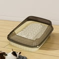thumbnail image 6 of Semi Enclosed High Bar Litter Box, Cat Litter Box with Splash-Proof Design, Includes Shovel for Kittens, Spacious and Comfortable for Cats, Perfect for Pet Owners, 6 of 6