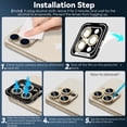 thumbnail image 2 of Smasener Camera Lens Protector for iPhone 14 Pro/iPhone 14 Pro Max 2022 Release (NOT for iPhone 14/14 Plus), Scratch Resistant, High Definition, Case Friendly, 2 of 7