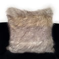 thumbnail image 2 of Plutus Brands PBSF1512-P-2626-DP Gray Wolverine Pelage Animal Faux Fur Luxury Throw Pillow - 26 x 26 in., 2 of 3