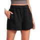 thumbnail image 1 of Shorts CRZ YOGA de Algodón, con Cordón y Bolsillos, Negro XL, 1 of 6