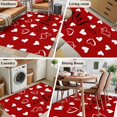 thumbnail image 6 of Rectangle Area Rug 4x6ft, Valentine's Day Red Love Arrows Non-Slip Non-Shedding Floor Mat, Romantic Heart Seamless Washable Sturdy Carpet for Living Room Bedroom Home Decor, 6 of 9