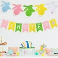 thumbnail image 7 of Easter Felt, Flower, Painted Egg, Chick, And Bunny Banner, Suitable For Easter, Parties, House Decorations, And Wall Hanging Decorations., 7 of 7