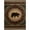 Multi, variant on Mayberry Rugs Asheville Lodge Bear Area Rug Multi 5'3" Round 6' Square Round