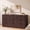 Dark Oak, variant on Hvoonc 63" Wide 9 Drawer Dresser with Faux Marble Top and 2" Thick Side Board, Large Oak Storage Cabinet for Bedroom Living Room