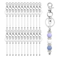 thumbnail image 1 of 24 Llaveros de Cuentas, Kit para Hacer Llaveros de Cuentas en para Hacer Tú Mismo, para Colgantes, Regalos Hechos A Mano, de Plata, 1 of 5