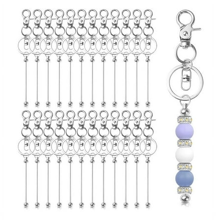 24 x Keychain-Silver