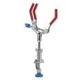 thumbnail image 1 of Subgadora De Matrac Giratorio De Tres Puntas Ajustable, Soporte De Laboratorio De Metal Duradero Con Puntas De Plástico Cubiertas, Para Sujetar Matriz Y Tubos De Ensayo, 1 of 7