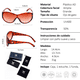 thumbnail image 5 of Lentes De Sol Xolek 150 Moda Animal Print Uv400, 5 of 5
