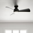 thumbnail image 4 of Kichler Sola 34" Olde Bronze Integrated LED Flush Mount Outdoor Ceiling Fan with Wall Control, 4 of 9