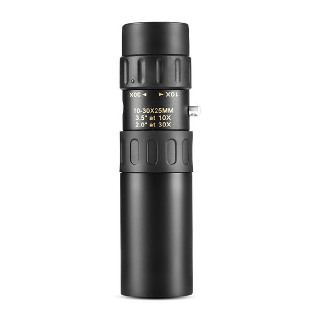 Metal 10-300X25 Zoom HD Single-Tube Telescope Long Range Portable Professional Telescope Monocular for Outdoors Hunting