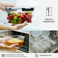 thumbnail image 3 of 2 Pack Large Glass Food Storage Containers with Lids 85oz/10.5cup Big Airtight Glass Storage Containers for Rotisserie Chicken Meal Prep Leftovers, BPA Free & Leak Proof, Microwave, Oven Safe, 3 of 7
