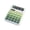 #02 Green【1x Calculator】, variant on Basic Standard Calculators, 4.2"x 2.4" Small Digital Desktop Calculator with LCD Display, Battery Solar Power Smart Calculator Classroom Office Family Standard Functions, NCHKUN(A)