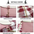 thumbnail image 3 of Bolso bandolera pequeño con colgante CHAO de piel sintética rosa, 3 of 5