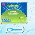 thumbnail image 2 of Enhebradores de hilo dental DanTicy, 210 piezas, 6 paquetes para brackets, 2 of 8