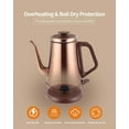 thumbnail image 5 of Gooseneck Electric Kettle(1.0L), 100% Stainless Steel BPA Free Classic Pour Over Coffee Kettle | Tea Kettle - Green, 5 of 7