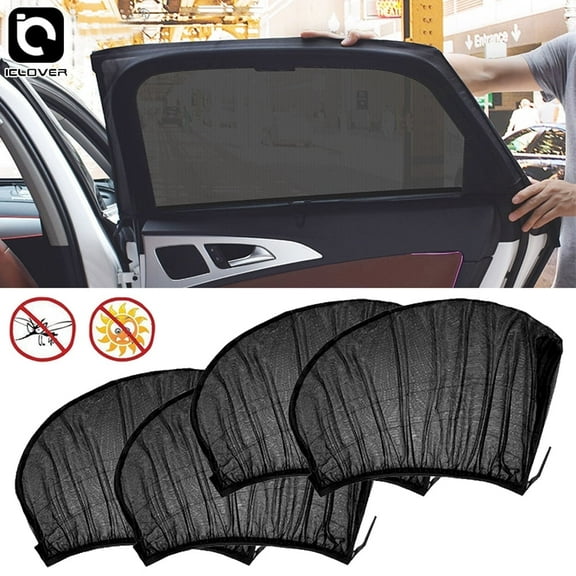 iClover Universal Car Side Window Automotive Window Shades, Black