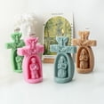thumbnail image 6 of lanema Church Prayer Boy/Girl Candle Mold Silicone Molds Handmade Wax Ornaments Mould Epoxy Resin Molds for Home Decorations, 6 of 12
