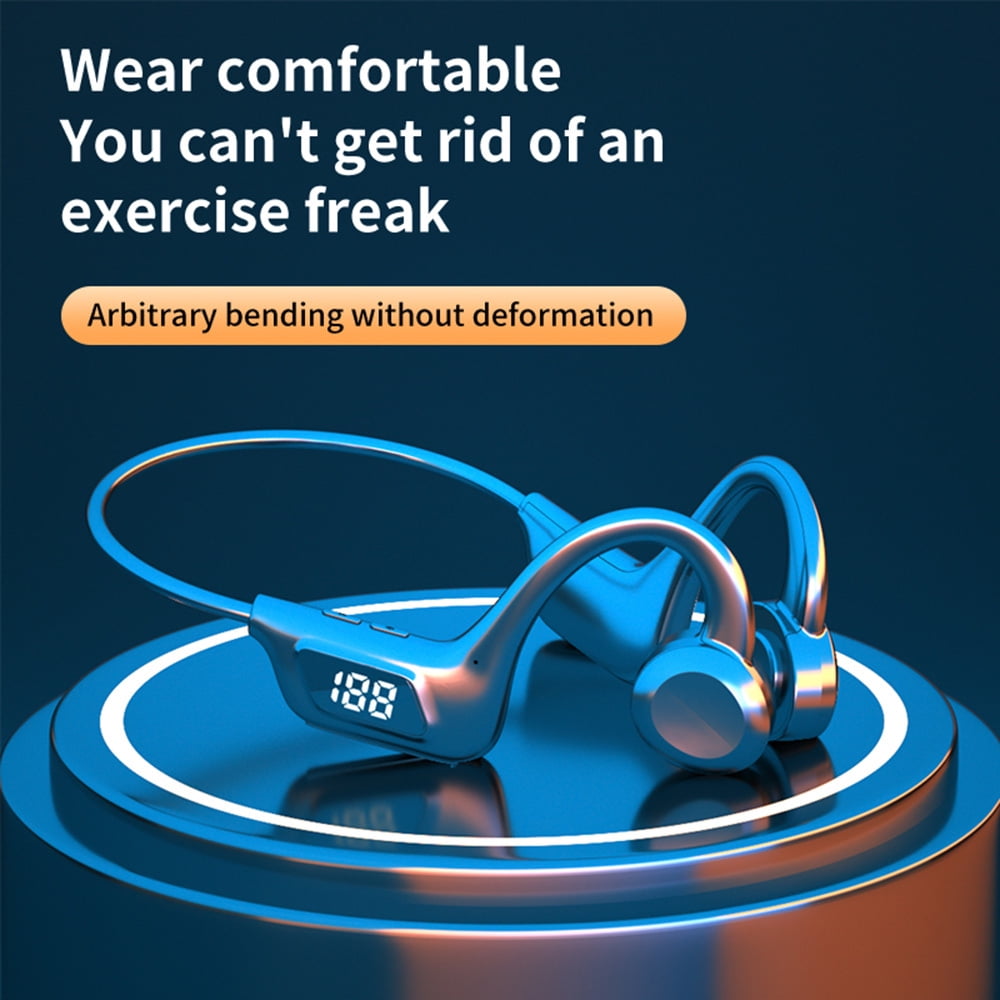 Vg06 Digital Display Button Bluetooth Bone Conduction Headphone
