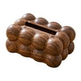 thumbnail image 3 of WeiLaiKeQi Tissue Box Cover Desktop Facial Tissue Holder for Bedroom Vanity Dining Room faux red walnut, 3 of 9