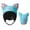 Blue, variant on AJGRHE High Elastic Thermal Winter Hat For Outdoor Swimming Diving Snorkeling Beach Sun Warm Lined Unisex Cap Yellow One Size