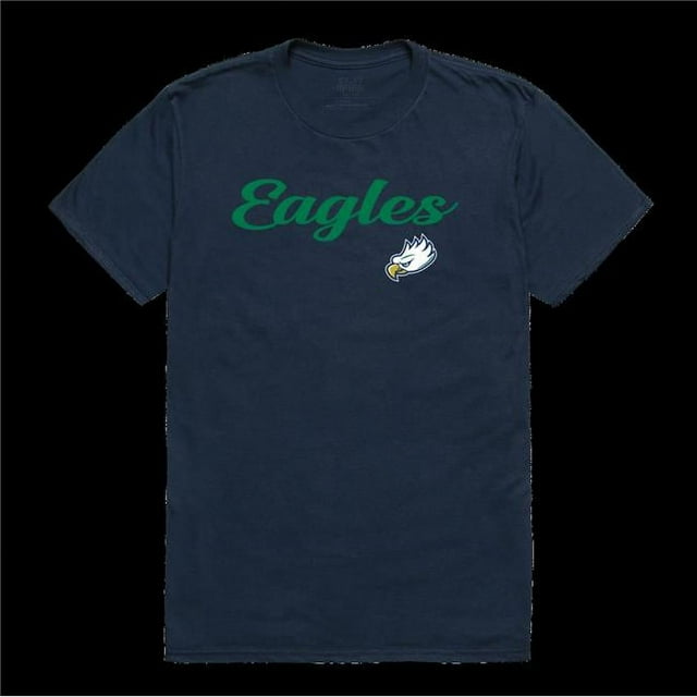 W Republic 554-303-NV2-04 Florida Gulf Coast Eagles T-Shirt Script, Marine - Extra Large