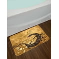 thumbnail image 2 of Dragon Bath Mat, Reptile Dragon Grunge Floral Ornate Ancient Asian Retro Image, Non-Slip Plush Mat Bathroom Kitchen Laundry Room Decor, 29.5 X 17.5 Inches, Sand Brown Pale Caramel Brown, Ambesonne, 2 of 2