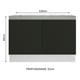 thumbnail image 3 of Gabinete Bajo Bufetera Madesa Glamy 120cm Con Encimera BN, 3 of 5