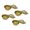 Gold, variant on NANMELX Metal Tea Filter Set 304 Cup Basket with Rest Bowls for Daily Use