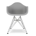 thumbnail image 2 of Aron Living Tower 18" Plastic and Chrome Steel Armchairs in Gray (Set of 2), 2 of 6